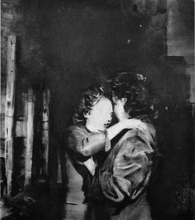 Francois Jacob Nocturne 30x24- charcoal on paper- 2016