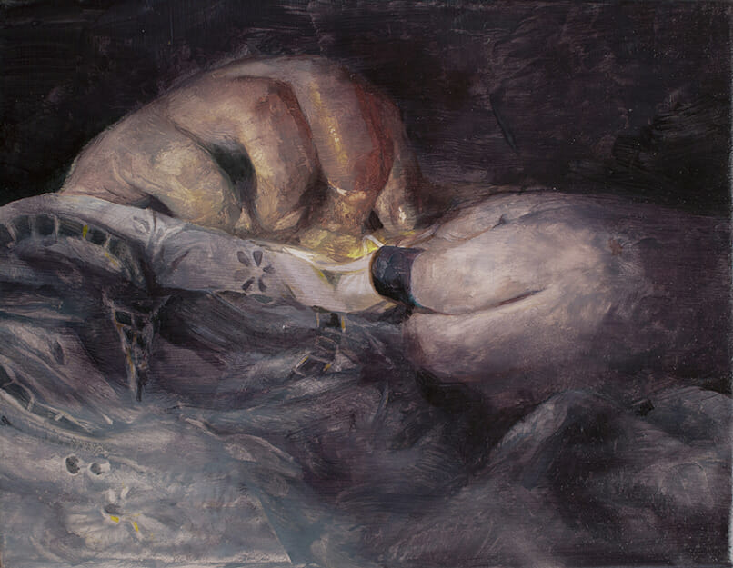 Francois Jacob DENTELLE 23x30- oil on canvas - 2022
