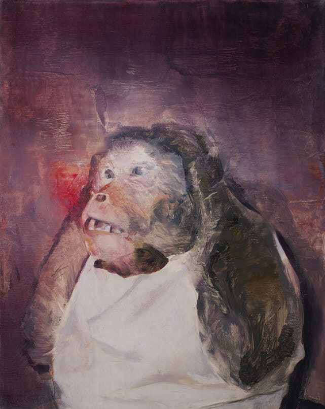 Francois Jacob HOMININÆ 40x32- oil on canvas - 2022