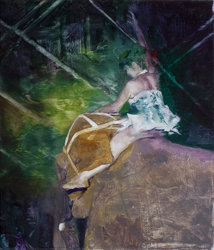 Francois Jacob SALUT 22x19- oil on canvas - 2022